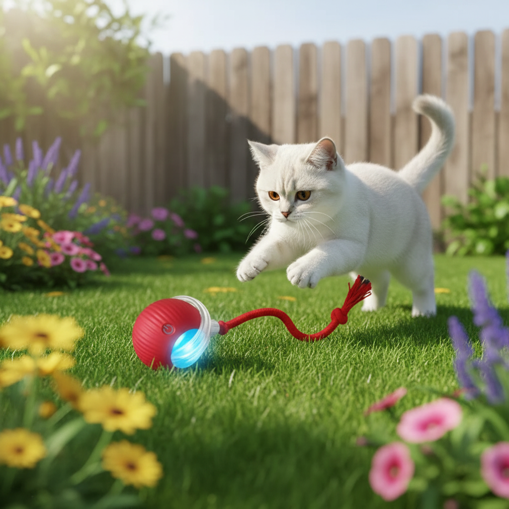 Balle Interactive Chat Rechargeable